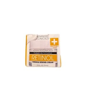 Advanced Clinicals RetinolWrinkle Rewind Cream 2.5oz Anti-Aging Face Moisturizer